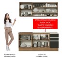 Ver imagem 7 de Cozinha Completa 180006 Com Armário E Balcão Rustic/Preto