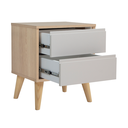 Ver imagem 7 de Mesa de Cabeceira 2 Gavetas Retrô