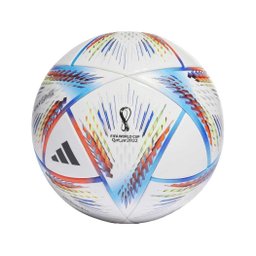 Bola Futebol Campo Adidas Al Rihla Copa Do Mundo 2022 C/ Caixa Branco e Azul - 1