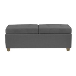 Recamier Bau Paris 1,20m Suede Cinza - Clique Decor Clique decorações - 2