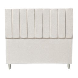 Kit Cabeceira e Calçadeira Baú Casal Queen 1,60m Londres Linho Bege Dal Poz Estofados - 4