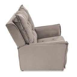 Kit 2 Poltronas Reclinável Ruthi Veludo Prata - D'Rossi - 6