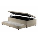 Ver imagem 1 de Cama Box Baú Solteiro C/ Auxiliar 88x188cm Poliester:bege