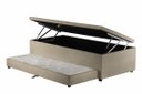 Ver imagem 1 de Cama Box Baú Solteiro C/ Auxiliar 88x188cm Poliester:bege