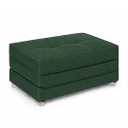 Ver imagem 1 de Puff Dobravel Cama Solteiro 90 com Rodinhas: Suede Verde Militar