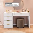 Ver imagem 6 de Penteadeira com 5 Gavetas 136cm Multimóveis Crrui-PEN001 Branco