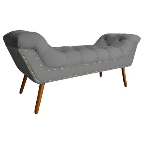 Recamier Sofá Divã Namoradeira Sienna 160cm Queen Suede