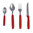 Ver imagem 1 de Conjunto Talheres Capri 25 Peças Vermelho