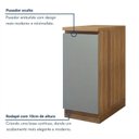 Ver imagem 6 de Balcão 1 Porta com Rodapé 40cm 100% MDF Rainha Verde/Nature