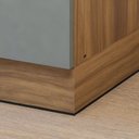 Ver imagem 7 de Balcão 1 Porta com Rodapé 40cm 100% MDF Rainha Verde/Nature