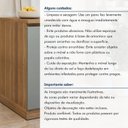 Ver mais imagens de Balcão 1 Porta com Rodapé 40cm 100% MDF Rainha Verde/Nature