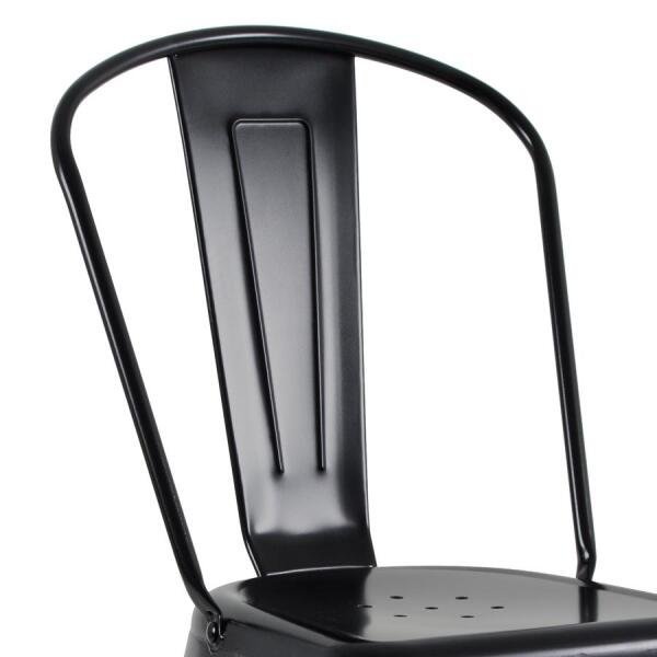 Kit 5 Cadeiras Iron Tolix - Preto - Semibrilho - 3