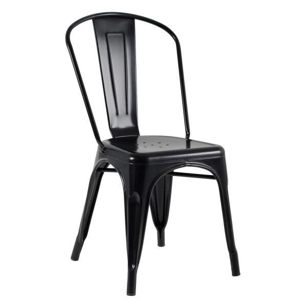 Kit 5 Cadeiras Iron Tolix - Preto - Semibrilho - 2