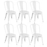 Kit 6 Cadeiras Iron Tolix - Branco - 1