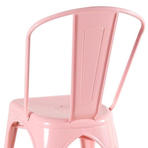 Kit 6 Cadeiras Iron Tolix - Rosa Antigo - 5