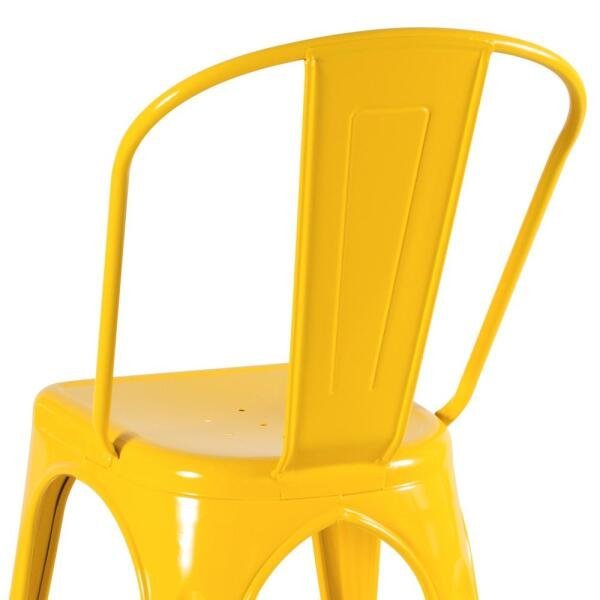 Kit 8 Cadeiras Iron Tolix - Amarelo - 5