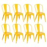 Kit 8 Cadeiras Iron Tolix - Amarelo - 1