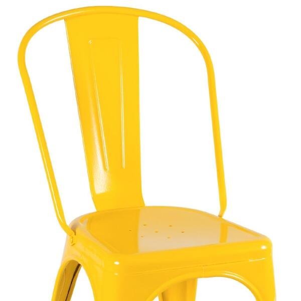 Kit 8 Cadeiras Iron Tolix - Amarelo - 4