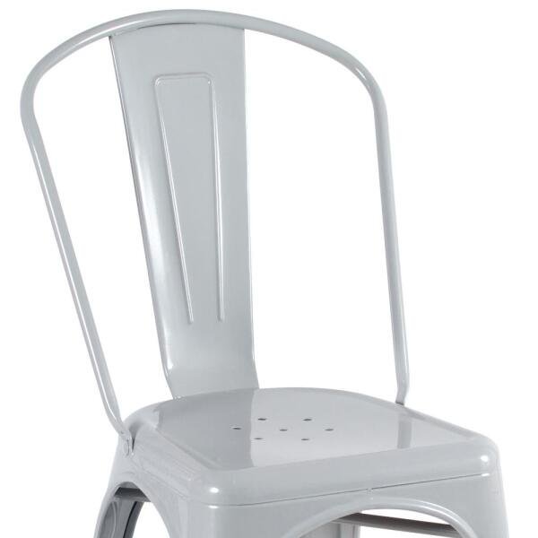 Kit 4 Cadeiras Iron Tolix - Cinza Claro - 4