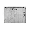 Ver imagem 3 de Tapete para Quarto ,sala ,escritório 2,00 X 3,50 Pelo Macio.:prata