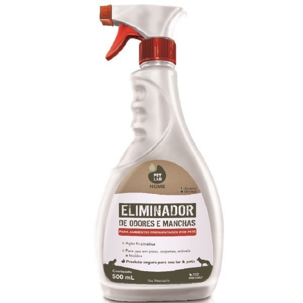 Eliminador de odores e manchas 500ml de cachorro/gato Petlab ...
