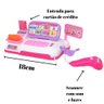 CAIXA REGISTRADORA INFANTIL COM MINI MERCADO DINHEIRO SOM LUZ COMPLETA ROSA MENINAS - 2