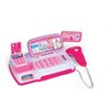 CAIXA REGISTRADORA INFANTIL COM MINI MERCADO DINHEIRO SOM LUZ COMPLETA ROSA MENINAS - 5