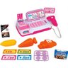 CAIXA REGISTRADORA INFANTIL COM MINI MERCADO DINHEIRO SOM LUZ COMPLETA ROSA MENINAS - 4