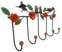 Ver imagem 5 de Lindo Cabide Decorativo com Flores de Ferro Ideal para Ambiente Rustico Libertas Rosas Artesanato Ro