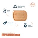 Ver imagem 3 de Tábua de Churrasco de Bambu Natural com Alça - 33X24 - Oikos