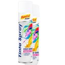 Ver imagem 1 de Kit 2 Tinta Spray Uso Geral Branco Fosco Mundial Prime 400ml
