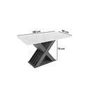 Ver imagem 2 de Conjunto: Mesa de Cozinha Graviola Tampo Madeirado C/ Vidro 90x180cm e 6 Cadeiras 2cad150 Nogueira/