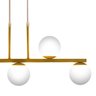 Pendente Jabuti Up Na Cor Dourado com Globos Branco Fosco para 5 Lâmpadas G9 de LED - Tp-Jabutiup - 3