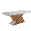Ver imagem 5 de Conjunto para Sala de Jantar 6 Cadeiras Carvalho Marrom/Mel/Off White