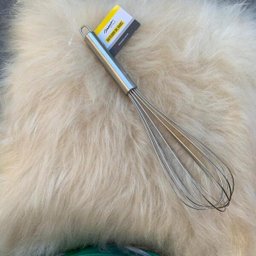 Batedor De Ovos Fouet Profissional Prateado De Aço Inox 27cm - 3