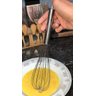 Batedor De Ovos Fouet Profissional Prateado De Aço Inox 27cm - 2
