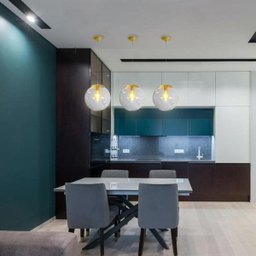 Pendente Glass na Cor Dourado com Globo Transparente Ø35cm para 1 Lâmpada E27 Bivolt - Glass- - 2