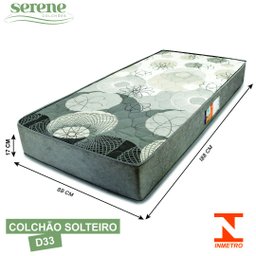 Colchão Solteiro Espuma D33 88x188x17cm | Firme | Suporte até 100kg | Confortável e Resistente - 2