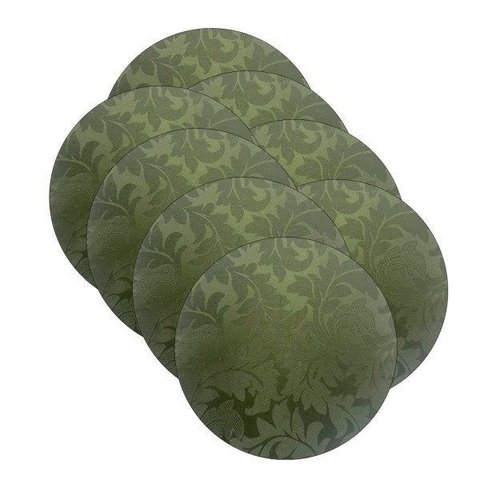 Sousplat Natal Jacquard Verde - 8 Peças - sem Base