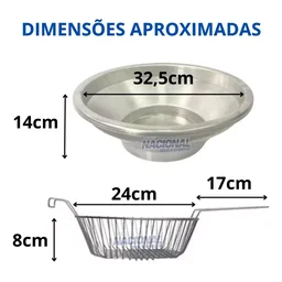 Fritadeira Elétrica Industrial Residencial 5l 110v Tacho Redondo Salgado Frango Pastel Loja Nacional - 3