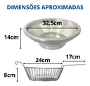 Ver imagem 3 de Fritadeira Elétrica Industrial Residencial 5l 110v Tacho Redondo Salgado Frango Pastel Loja Nacional