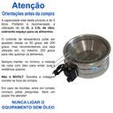 Ver imagem 2 de Fritadeira Elétrica Industrial Residencial 5l 110v Tacho Redondo Salgado Frango Pastel Loja Nacional