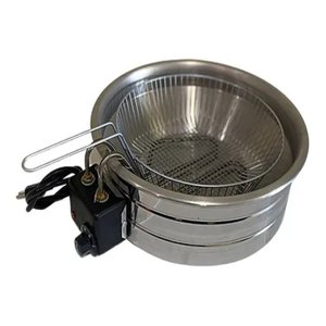 Fritadeira Elétrica Industrial Residencial 5l 110v Tacho Redondo Salgado Frango Pastel Loja Nacional