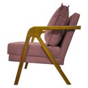 Ver imagem 7 de Kit 2 Poltronas Decorativas Reforçadas Shine para Sala Recepção Escritório Tecido Bouclé Premium