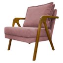 Ver imagem 6 de Kit 2 Poltronas Decorativas Reforçadas Shine para Sala Recepção Escritório Tecido Bouclé Premium