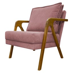 Kit 2 Poltronas Decorativas Reforçadas Shine para Sala Recepção Escritório Tecido Bouclé Premium - 6