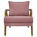 Ver imagem 5 de Kit 2 Poltronas Decorativas Reforçadas Shine para Sala Recepção Escritório Tecido Bouclé Premium