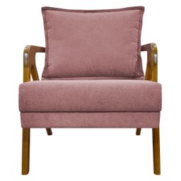 Kit 2 Poltronas Decorativas Reforçadas Shine para Sala Recepção Escritório Tecido Bouclé Premium - 5