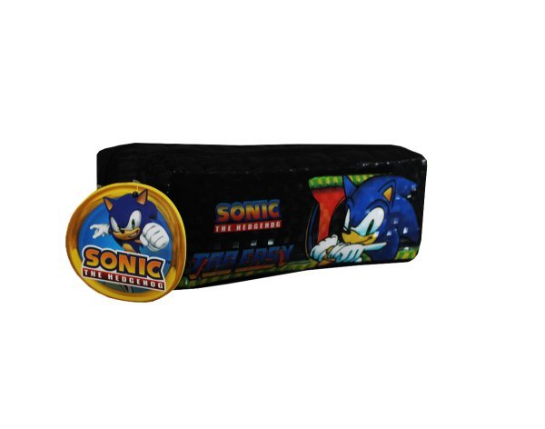 Mochila Infantil De Rodinhas Sonic Original + Estojo Simples - 6