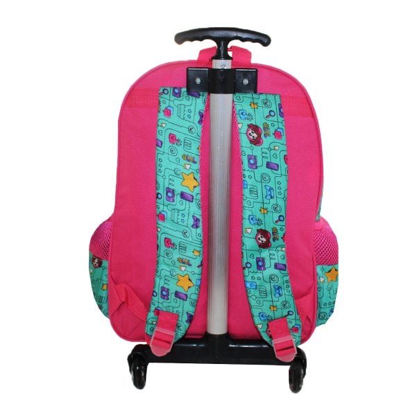 Mochila Escolar Rodinhas Maria Clara & Jp Youtubers Clio - 4